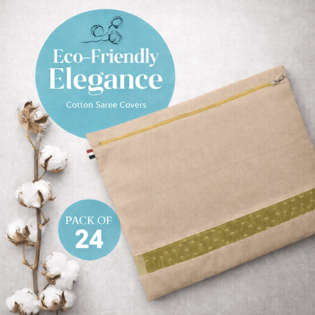 Premium Cotton Saree Covers with Zip