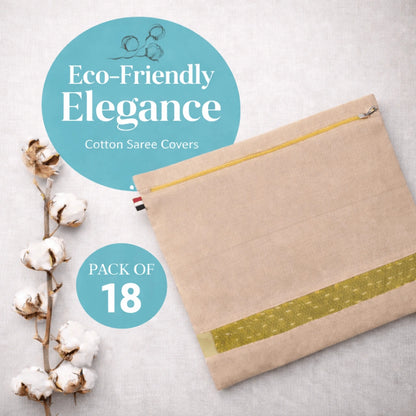 Premium Cotton Saree Covers with Zip