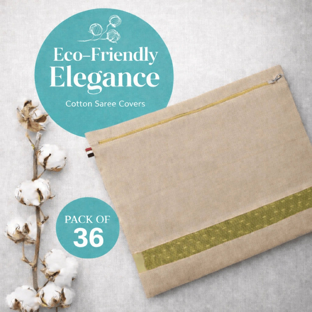 Premium Cotton Saree Covers with Zip
