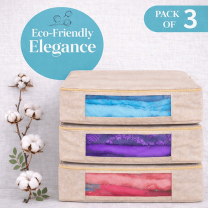 Premium canvas cotton clothes storage bags
