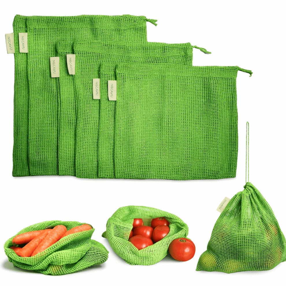 Natural Cotton Vegetable Storage Bags for Fridge