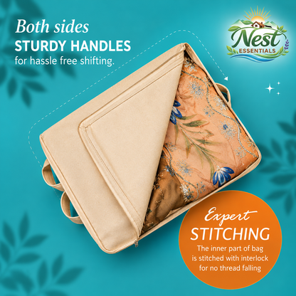 Premium canvas cotton clothes storage bags