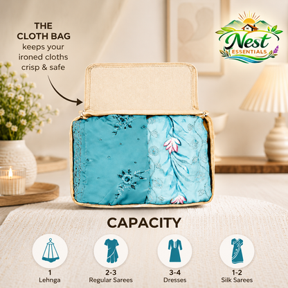 Premium canvas cotton clothes storage bags