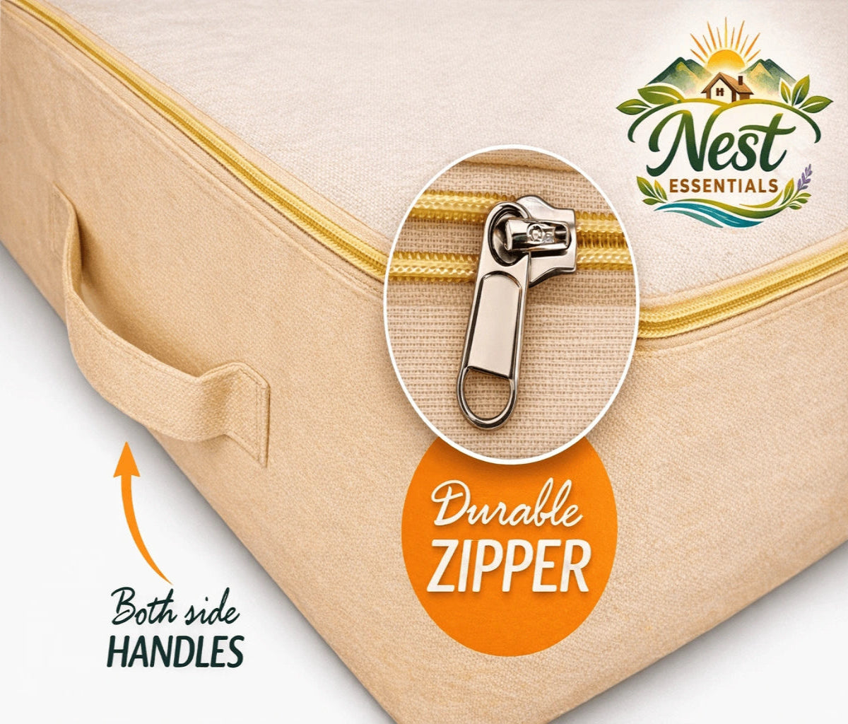 Premium canvas cotton clothes storage bags