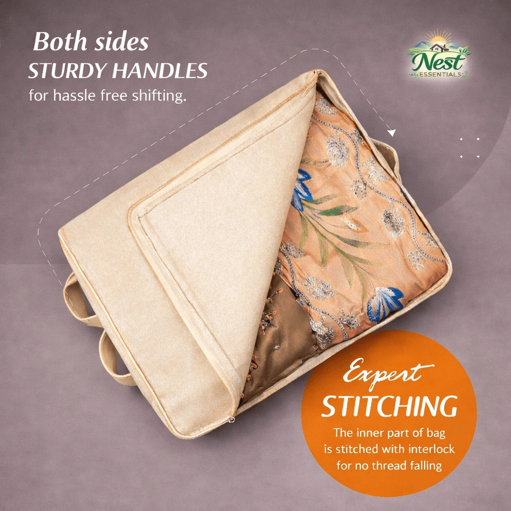 Premium canvas cotton clothes storage bags
